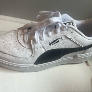 Puma Classic White and Black Sneakers